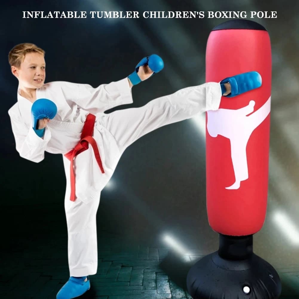 Self-supporting Boxing Bag for Adults and Children, Fitness Tower for Pugilating and Calci