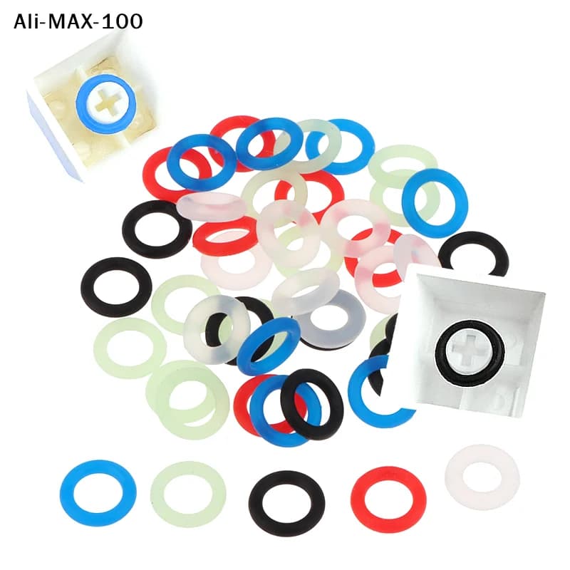 【Rw】Set da 108 pezzi di tampone silenziatore in gomma per switch di tastiere meccaniche, ammortizzatore antiurto sotto i copritasti