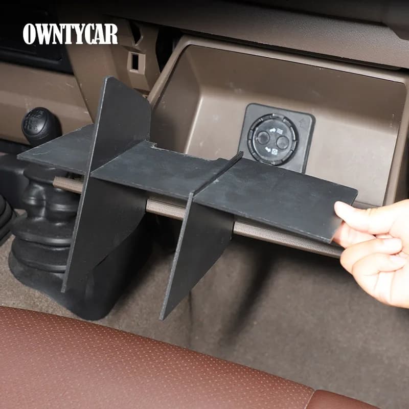 For Toyota LC71 LC76 LC79 2009+ Front Passenger Dashboard Storage Box Partition Glove Box Partition Car Interior Accessories