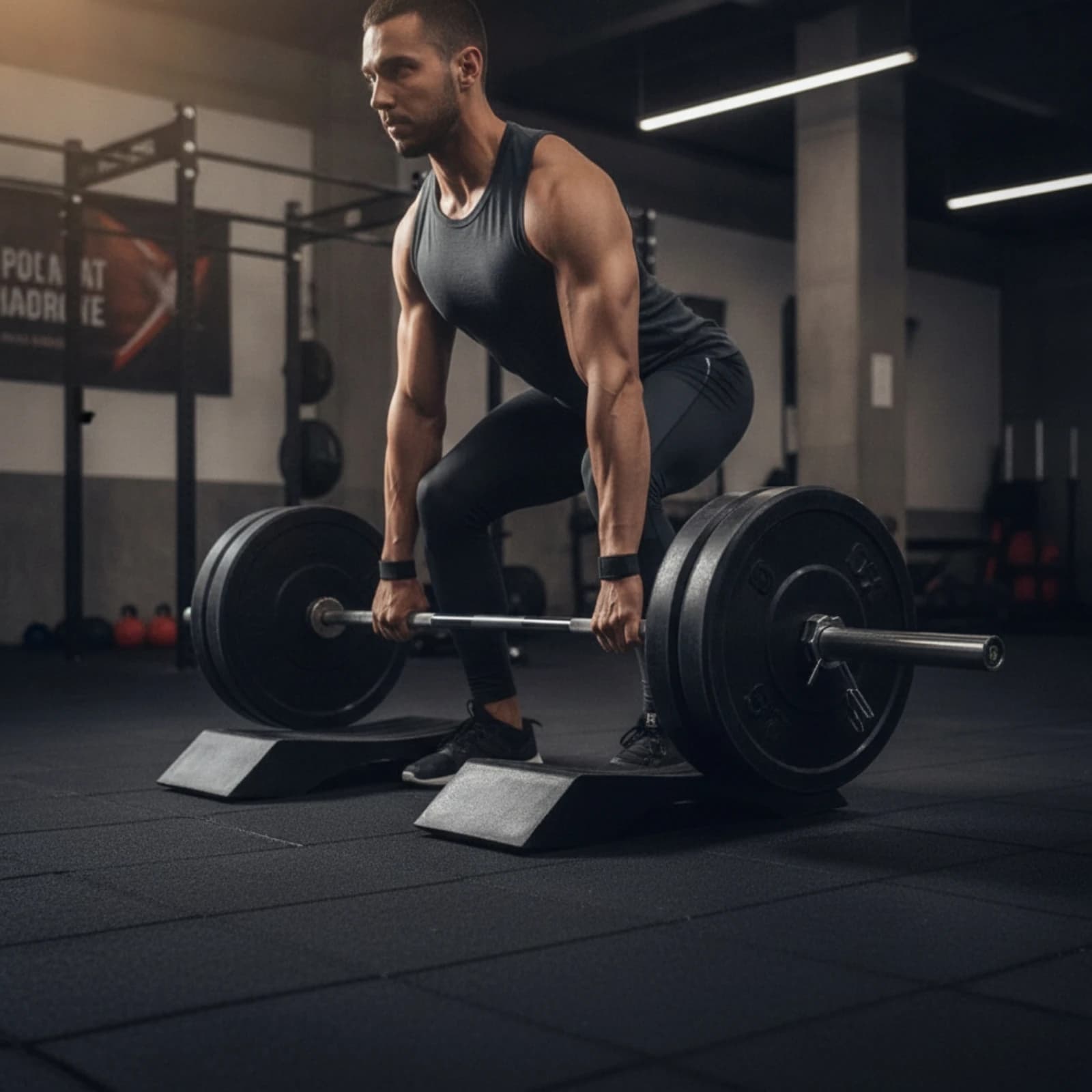Deadlift Wedge Heavy-Duty Barbell Jack Substitute Barbell Weight Pad Slim-Profile Weight Plate Holder Lightweight