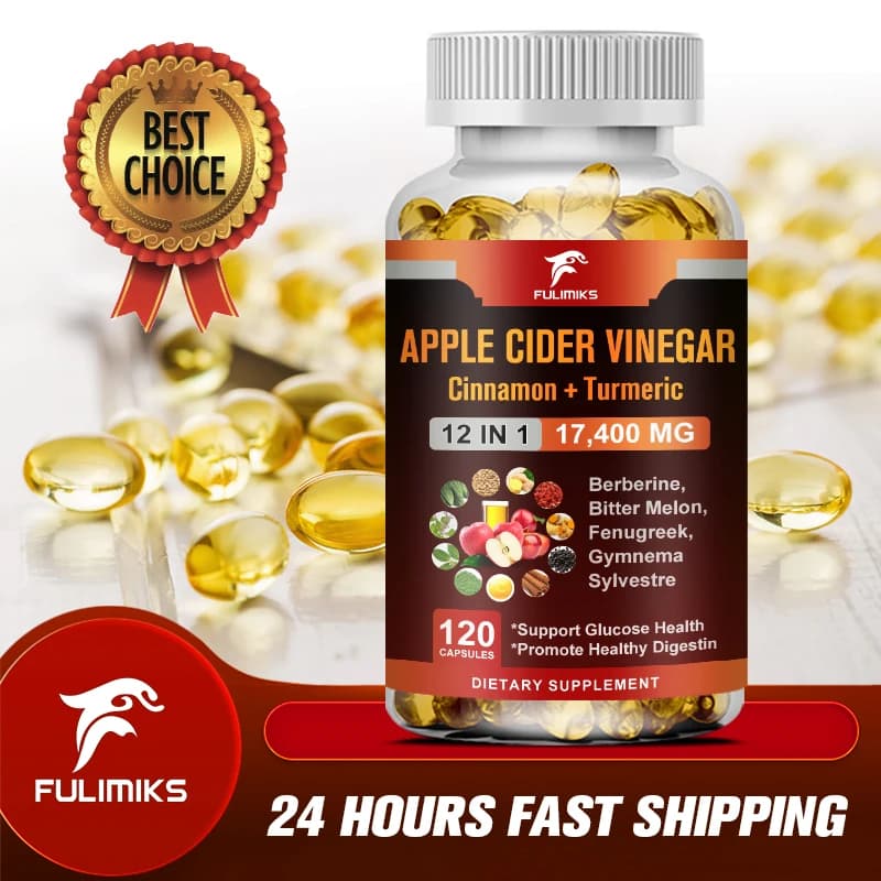 Apple vinegar capsules, healthy weight loss, detoxification, support for digestion and absorption, vitamin supplement