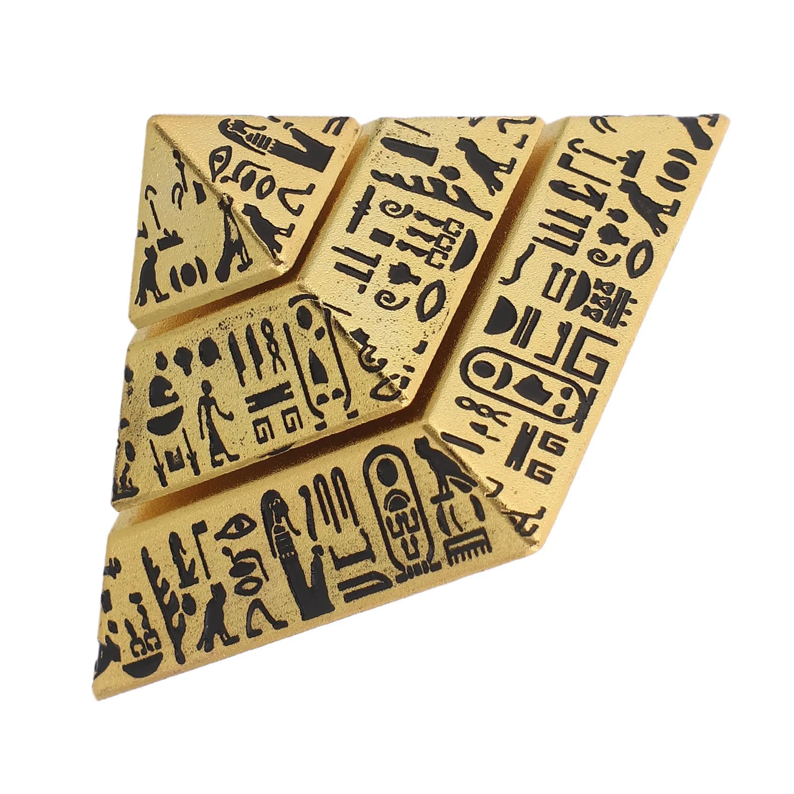 Fidget Spinner a Forma di Piramide Egizia, Ornamento Decorativo in Resina Miniatura per Scrivania e Scaffali, Antistress per Ufficio e Concentrazione