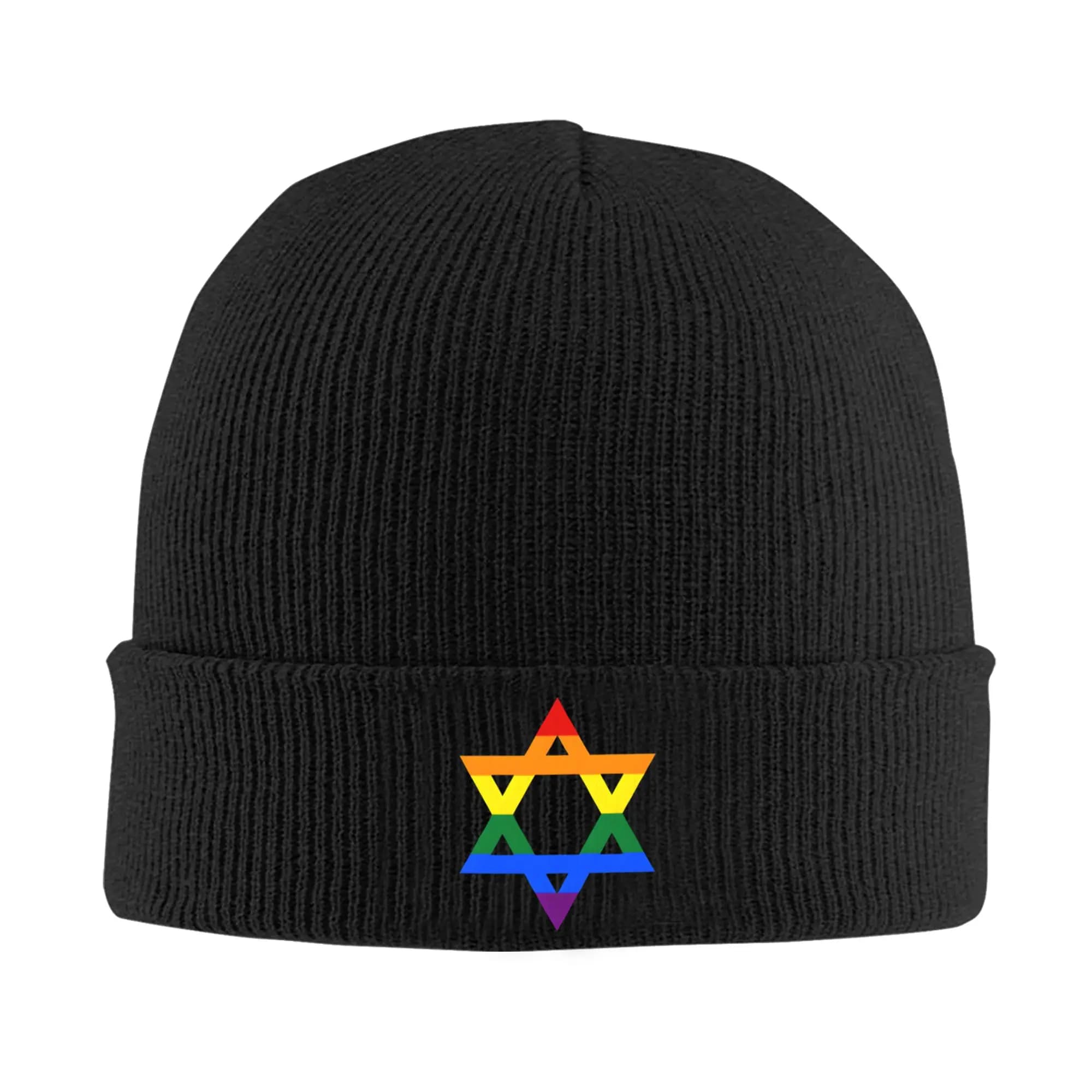 Gay Hats Pride Star Of David Skullies Beanies for men and women, unisex hats, hot and fashionable, for winter, knitted, for adults