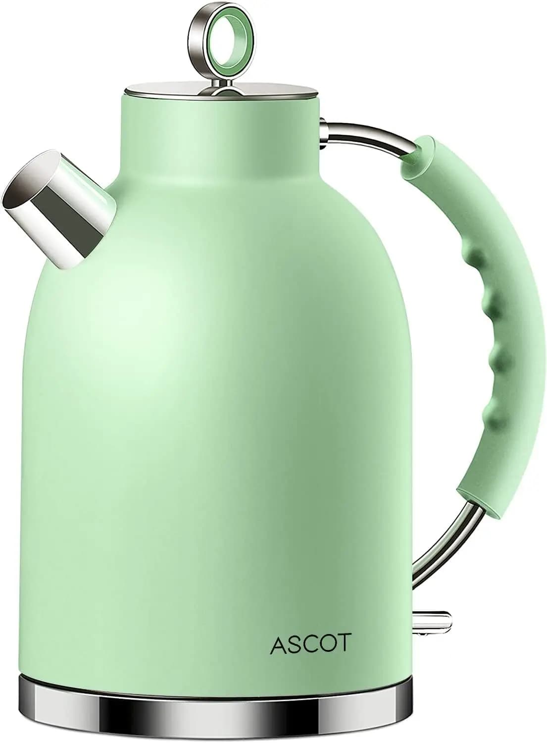 Electric Tea Kettle 1.6 liters 1500 W Automatic Shutdown Matte Green