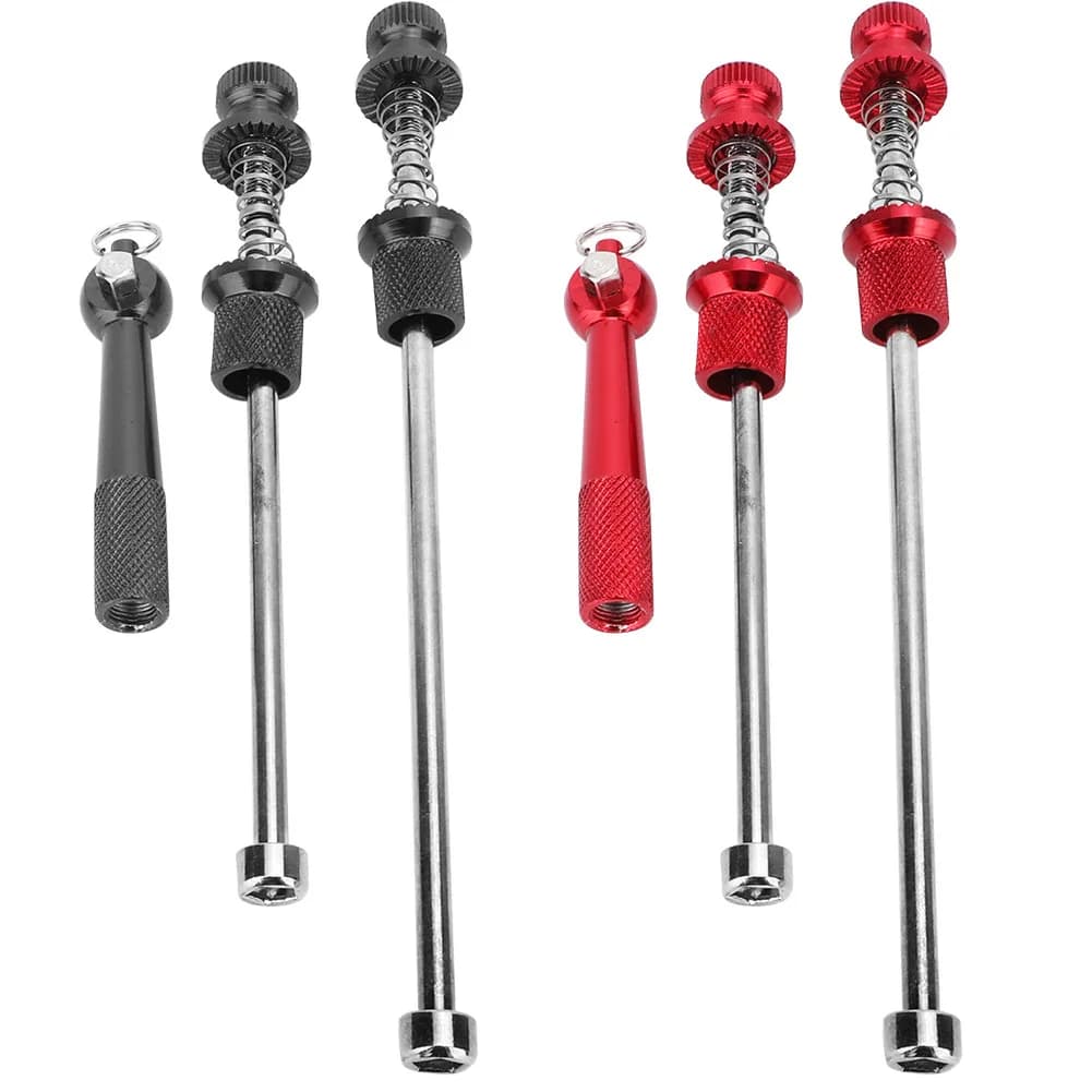 Security Skewers Aluminum Alloy Road Bike Anti Theft Quick Release Skewers Wheels Locking Security