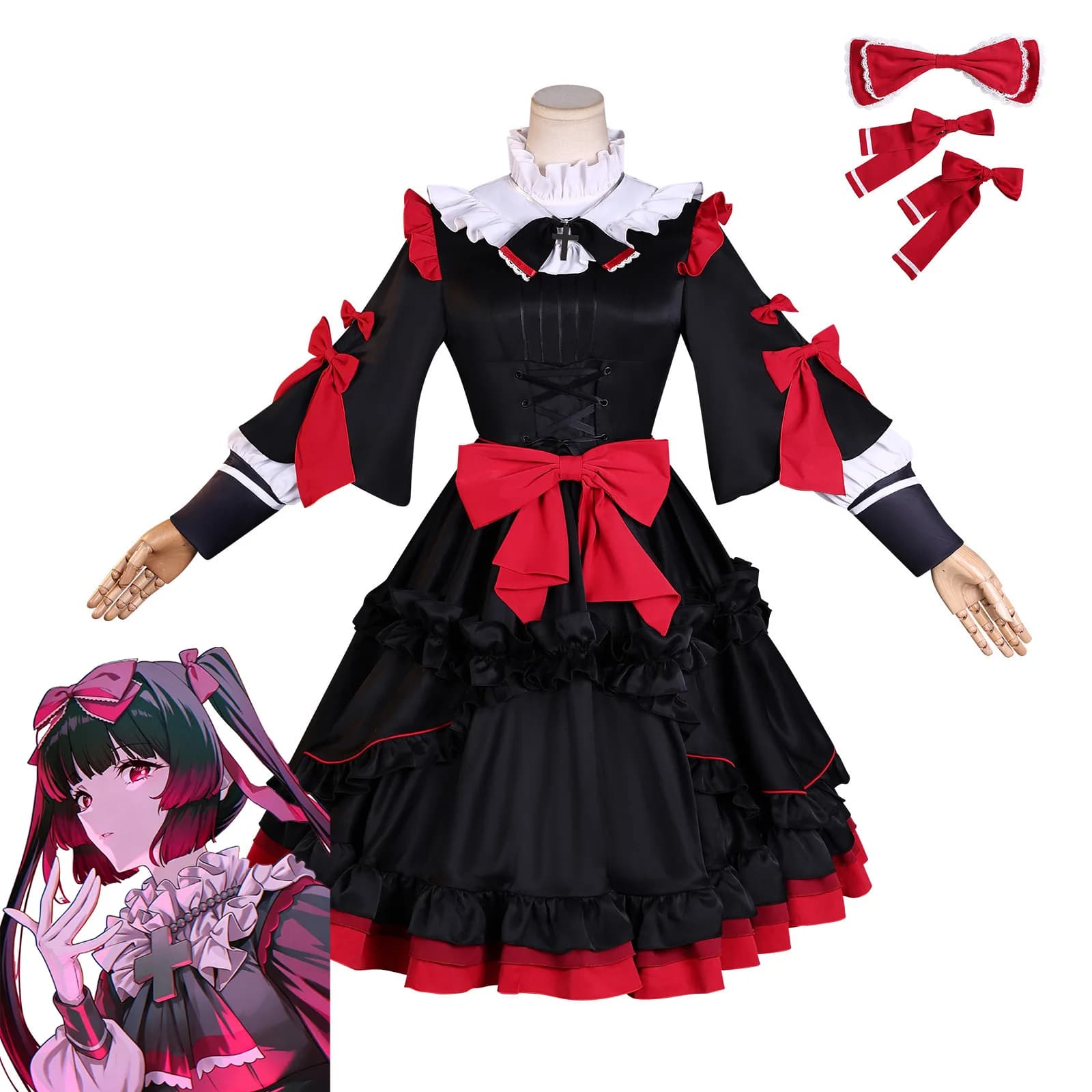 Needy Overdose Oni Bara Miketsuka Cosplay Costume Anime Character Full Outfit for Cos Photos Stage Show