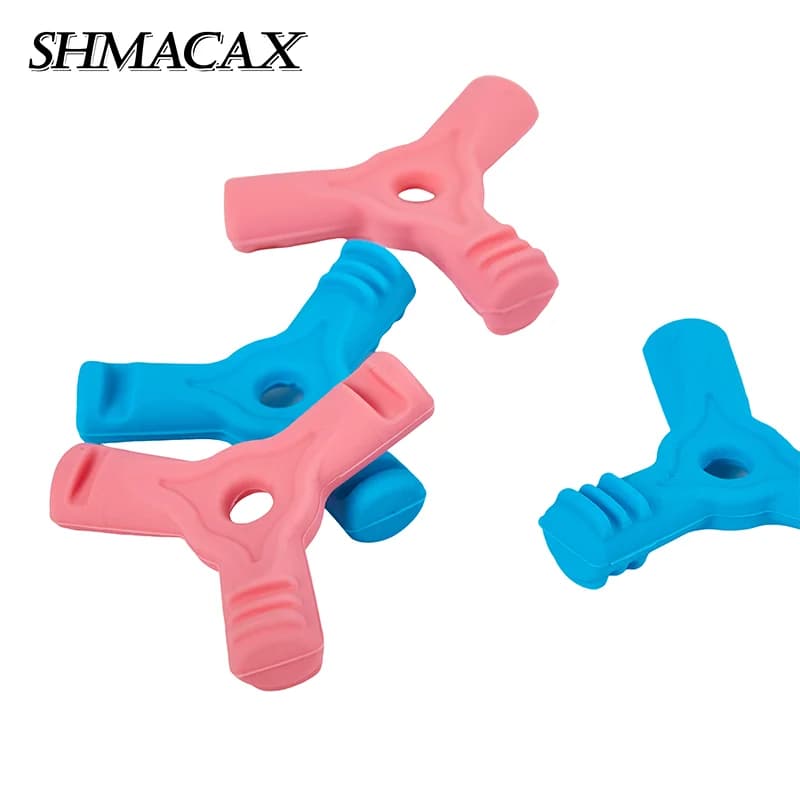2PC Forma di Y Ortodonzia Chewies Dentale Ortodontico Allineatore Chewies Massaggiagengive Forniture Strumento di Igiene Orale per Prevenire la Depressio Del Viso