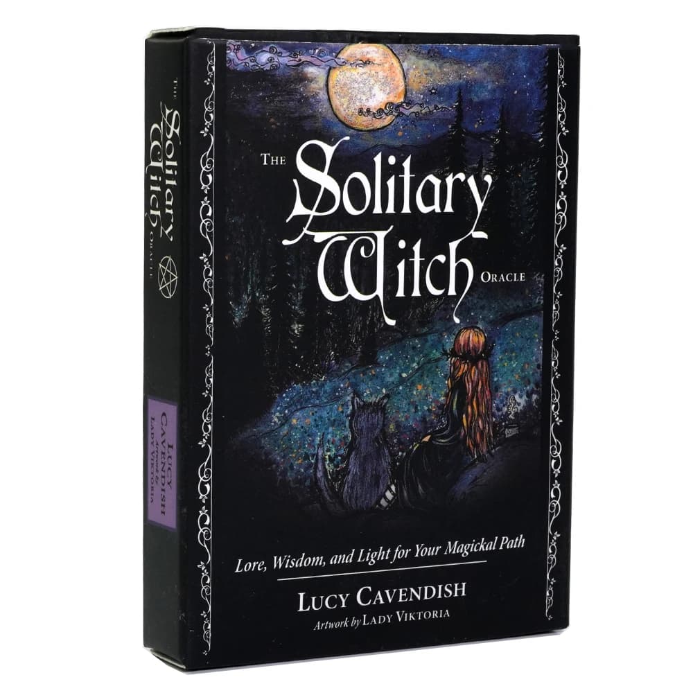 Nuovo 45 pz Carte Solitary Witch Oracle Versione Inglese Carte Oracle Per La Divinazione Tarocchi Gioco Da Tavolo Per Il Tuo Percorso Magico