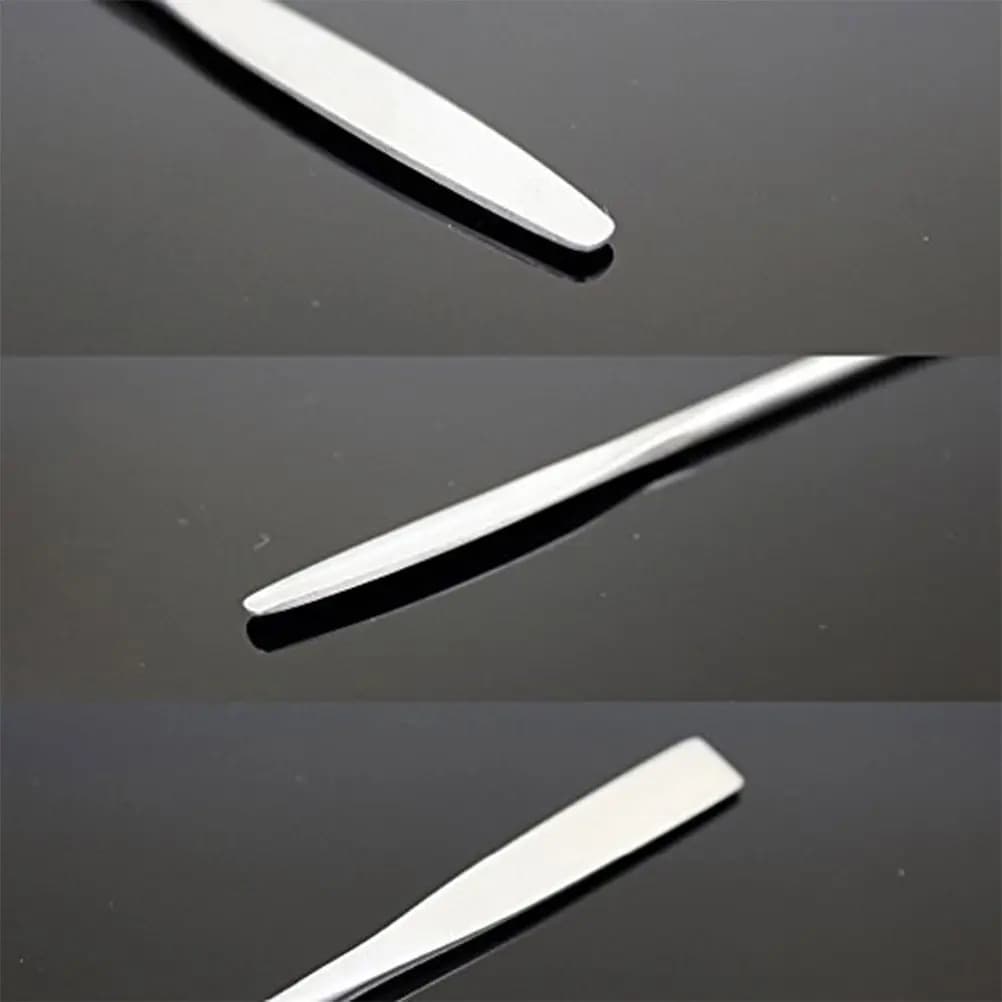 Stainless Steel Makeup Spatula Stick Silver Professional Texture Cream Foundation Blender Mixing Tool for Lipstick