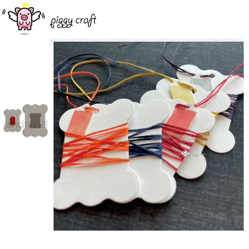 Piggy Craft metal cutting dies cut die mold Needle board label Scrapbook paper craft knife mould blade punch stencils dies