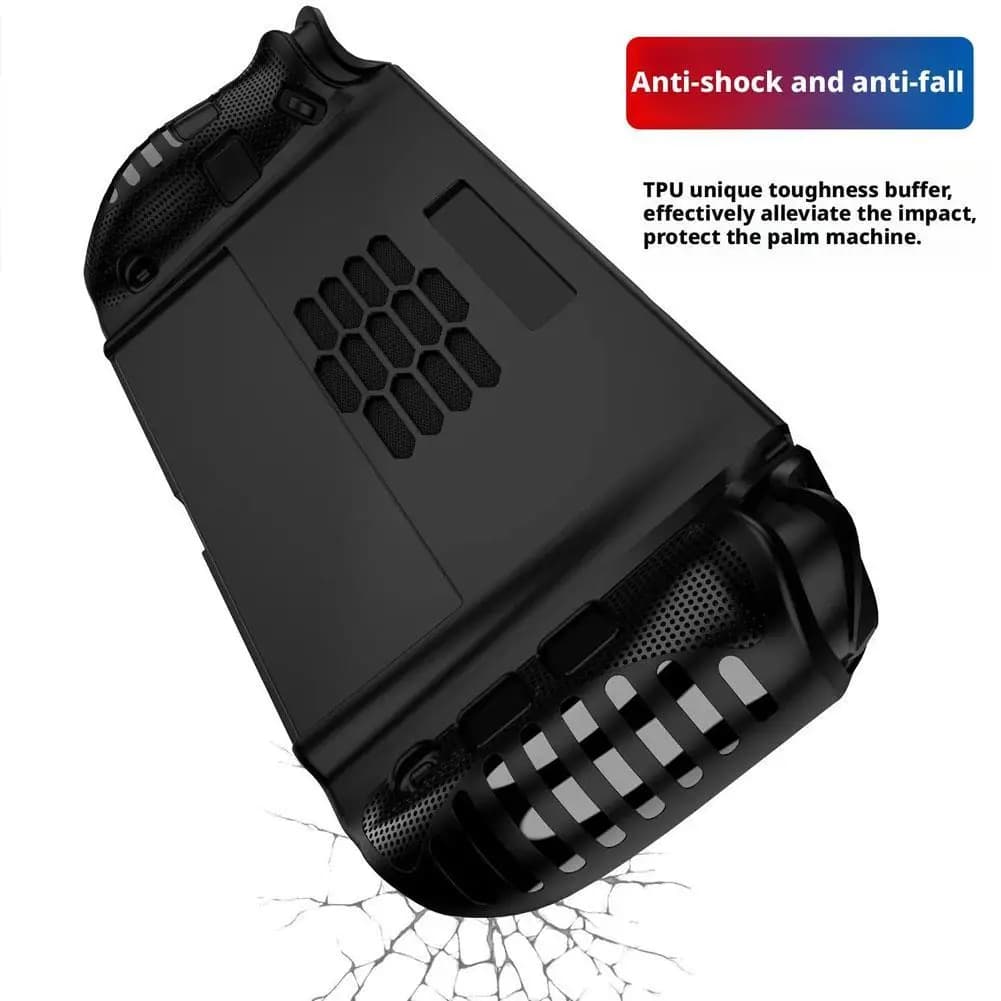 For Legion Go 2 TPU Soft Protective Case Anti-Scratch Handle Game Console Protective Cover With Kickstand Ergonomic Grip
