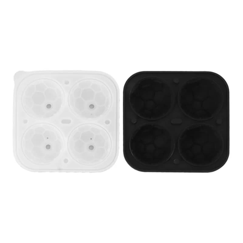 Stampi per cubetti di ghiaccio in silicone da 2 pezzi, forme divertenti, stampo a sfera rotonda per cocktail al whisky, Game Day