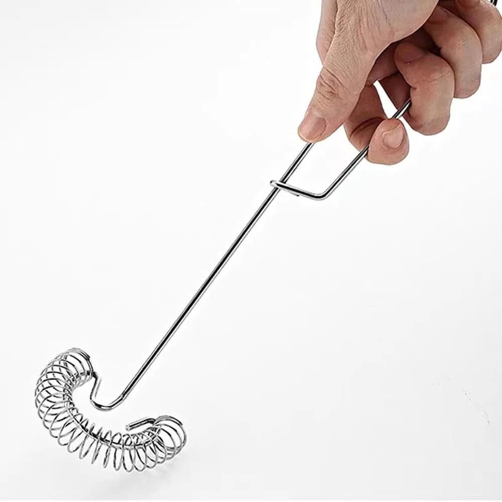 Stainless Steel Spring Coil and Flat Whisk Set Handheld Blender Mixer for Eggs Cream Sauces Gravy Spiral Whipper Beater Cooking Baking Tools Scandinavian Design