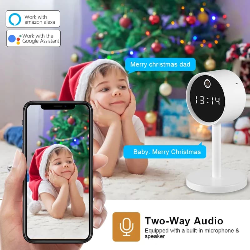 New baby monitor for smart home, wireless wifi monitor and night vision with remote intercom for mobile phone