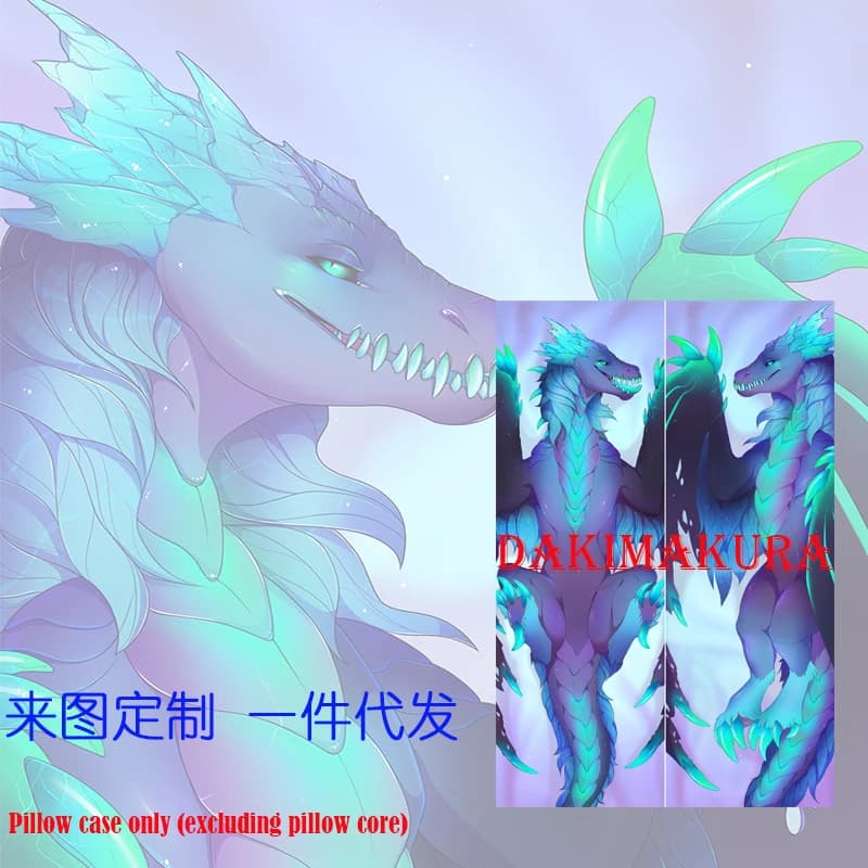 Dakimakura Anime auroth the winter wyvern (dota) federa per cuscino a grandezza naturale con stampa fronte-retro pelosa