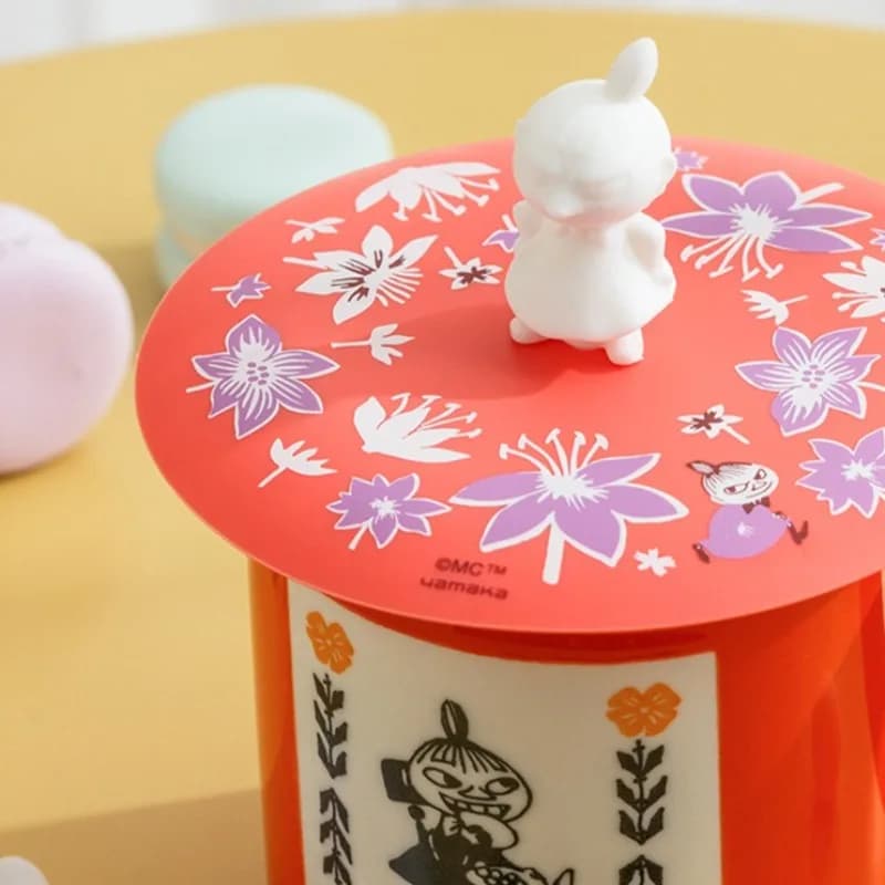 Hot Cute Anime Moomin Series Silicone Cup Lid Kawaii Cartoon Character Creativity Tea Cup Water Cup Lid Household Goods