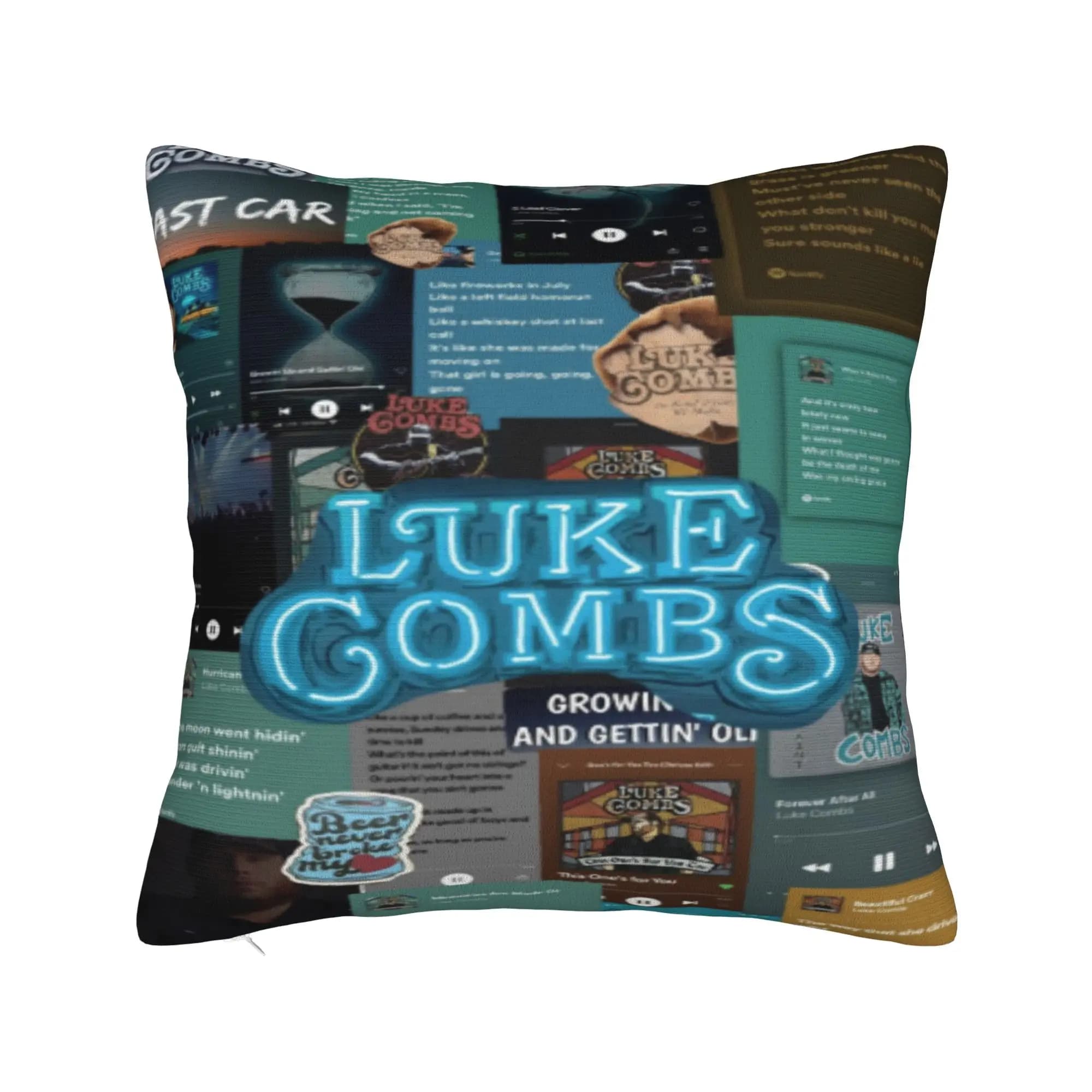 Sofa Decor Lukes Combs tour 2026 Pillowcases Accessories Pillow Covers Zipper Multiple Sizes