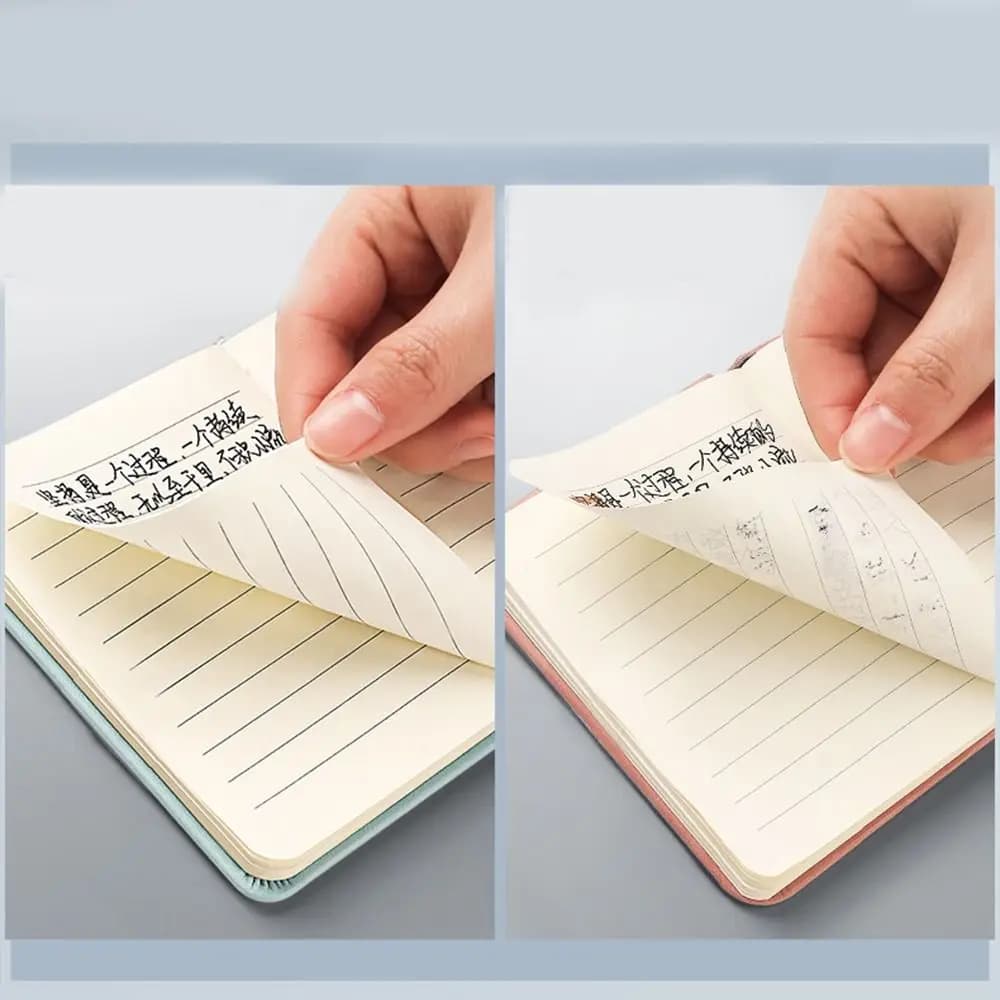 Agenda Semplice A7, Mini Taccuino per Appunti, Blocco Note Tascabile, Quaderno Spesso per Studenti