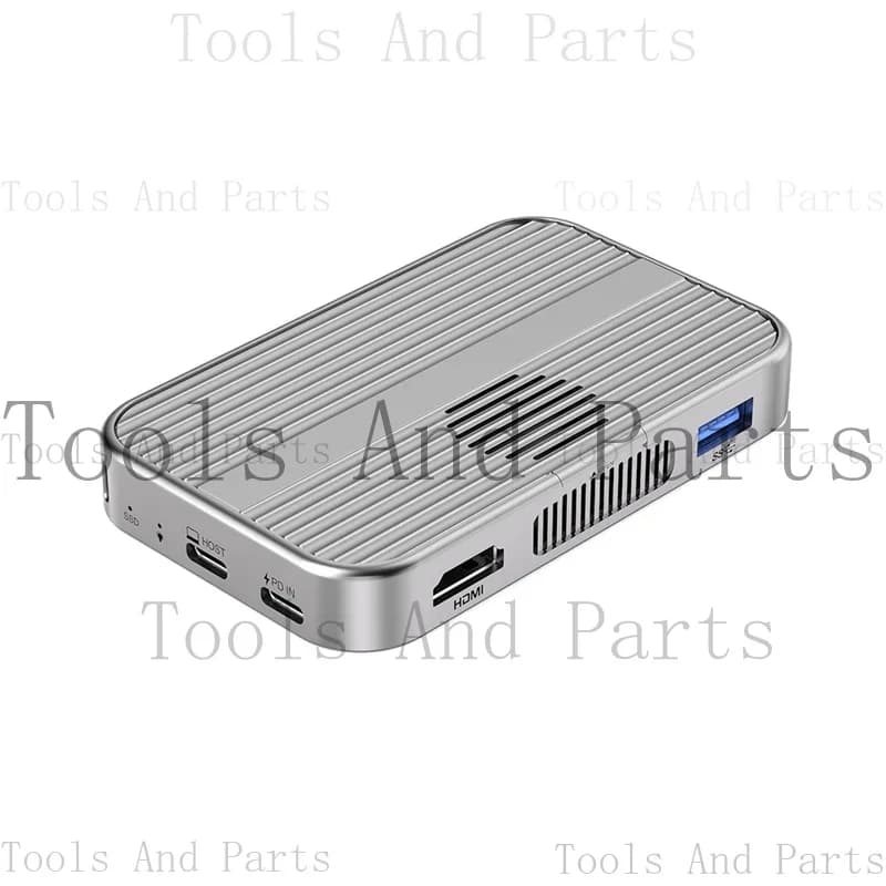 Compatibile con USB C 4K60HZ 10Gbps. Docking Station Magnetica per 2 SSD NVMe con Ventola di Raffreddamento/TF PD 100W
