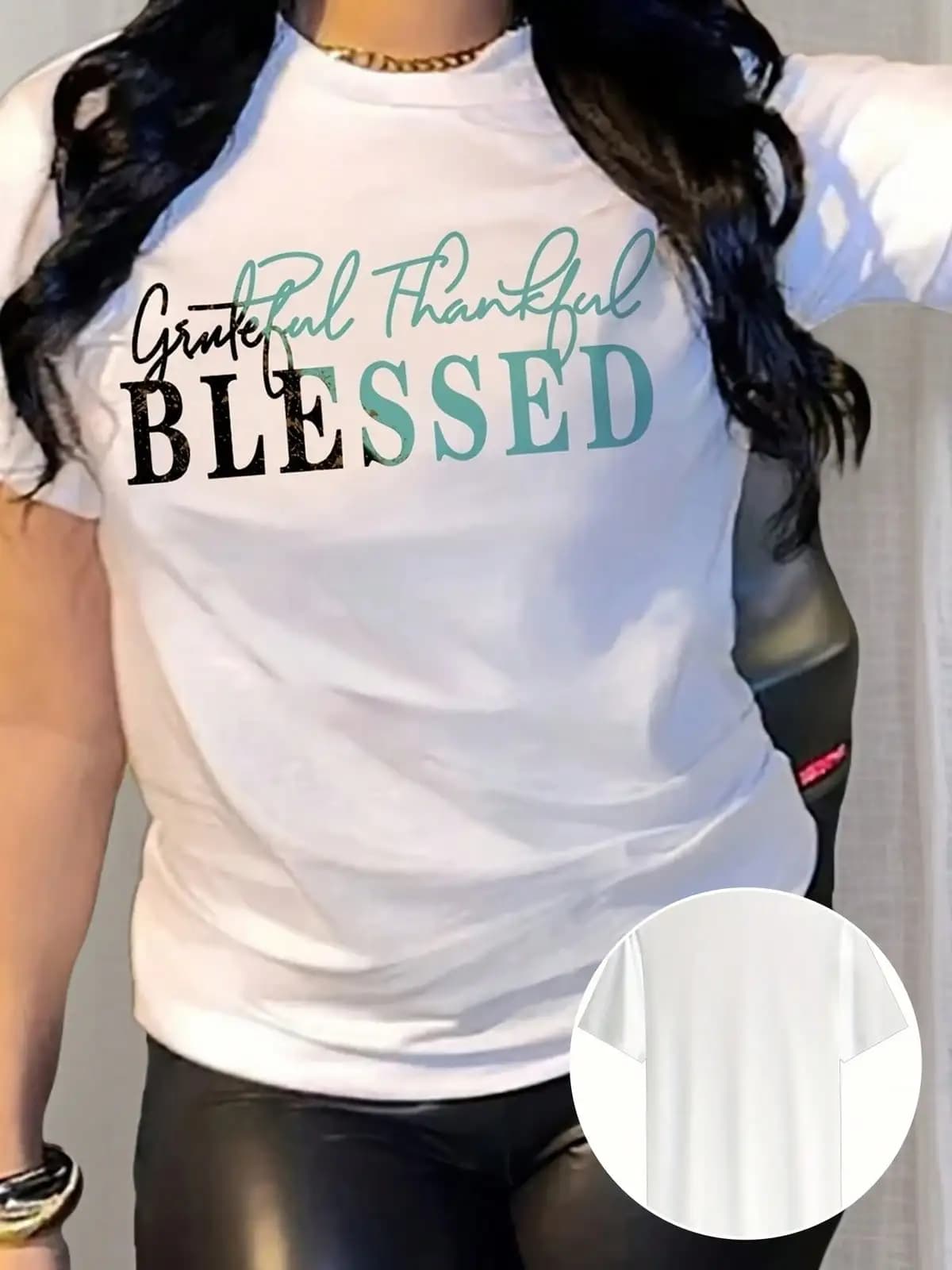Black Casual Short T-Shirt,Breathable And Comfortable Short-Sleeved Round-Neck Top, Suitable For All Seasons, Everyday Wear For Women