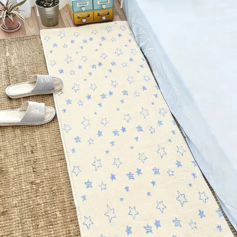 Modern Style Carpets for Living Room Fluffy Soft Bedroom Decor Carpet Thick Plush Bedside Floor Mat Washable Home Anti-slip Rug