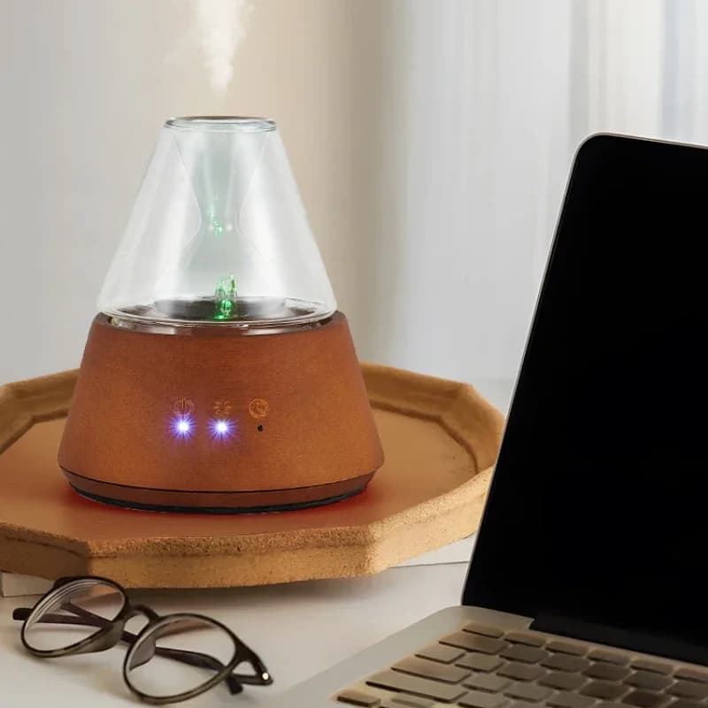 Diffusore di oli essenziali ricaricabile Diffusore di aromaterapia ad azionamento senza acqua per macchina profumata per diffusore di aromi in legno e vetro domestico