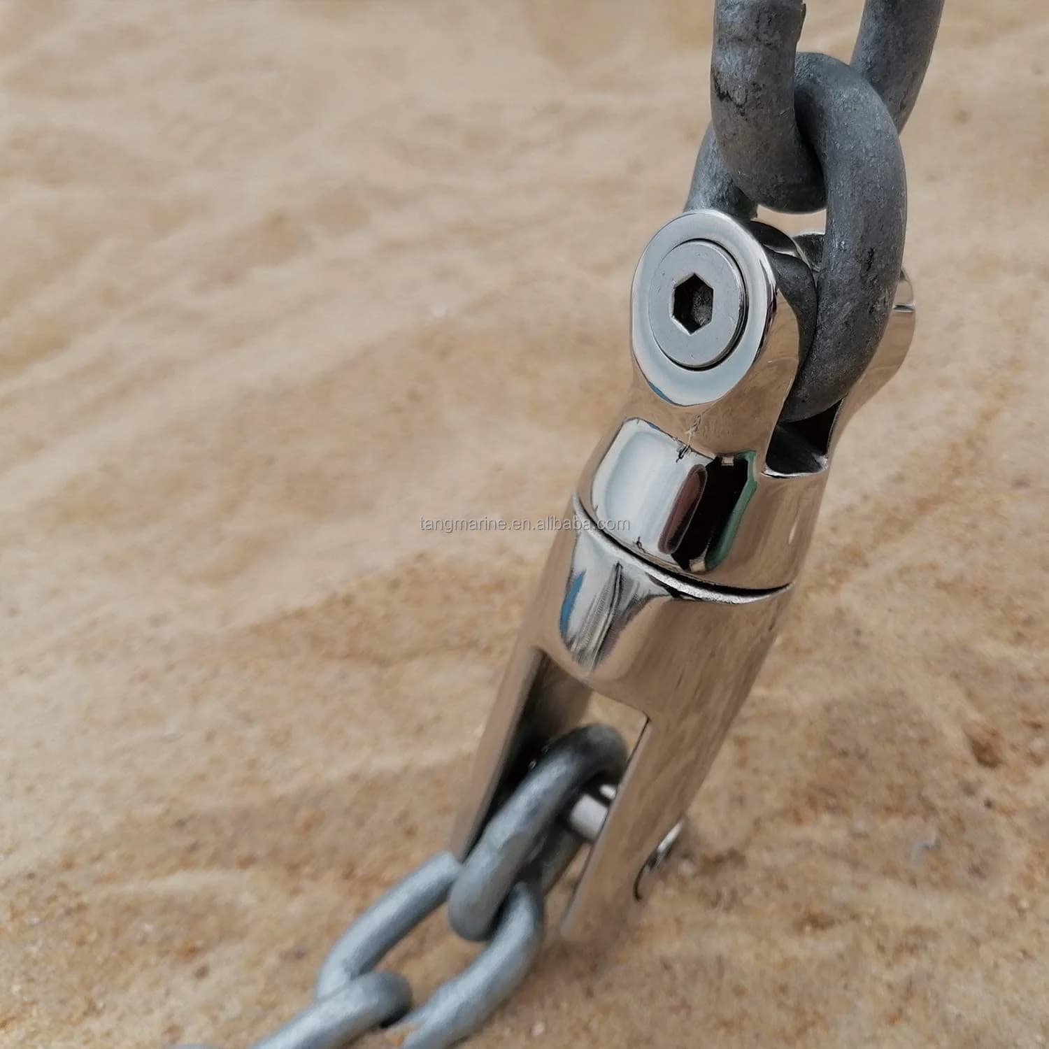 STLF Vendita diretta in fabbrica Nuovo acciaio inossidabile 316 Doppio connettore di ancoraggio girevole Catena Hardware marino Accessori per barche Barche/Yac
