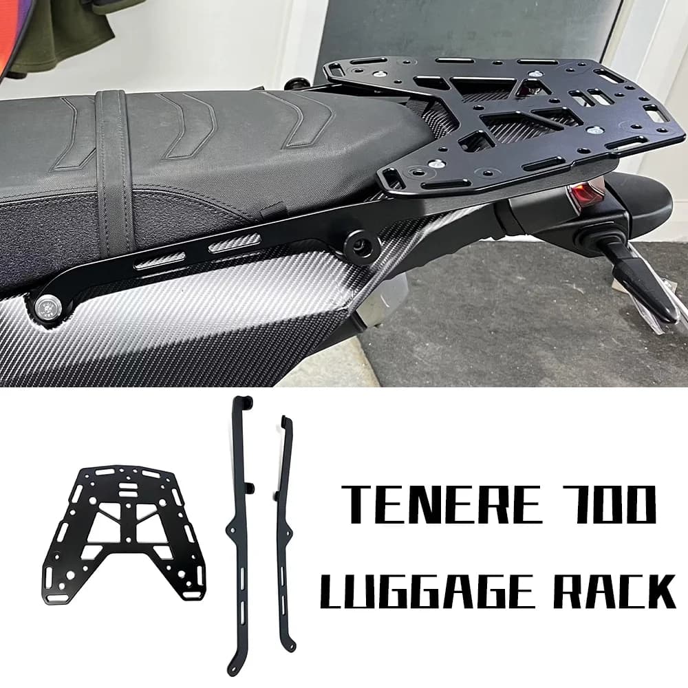 Sistema portapacchi laterale posteriore per Yamaha Tenere 700 2021-2025 compatibile T7 T700 Portapacchi laterale Portapacchi per allargamento