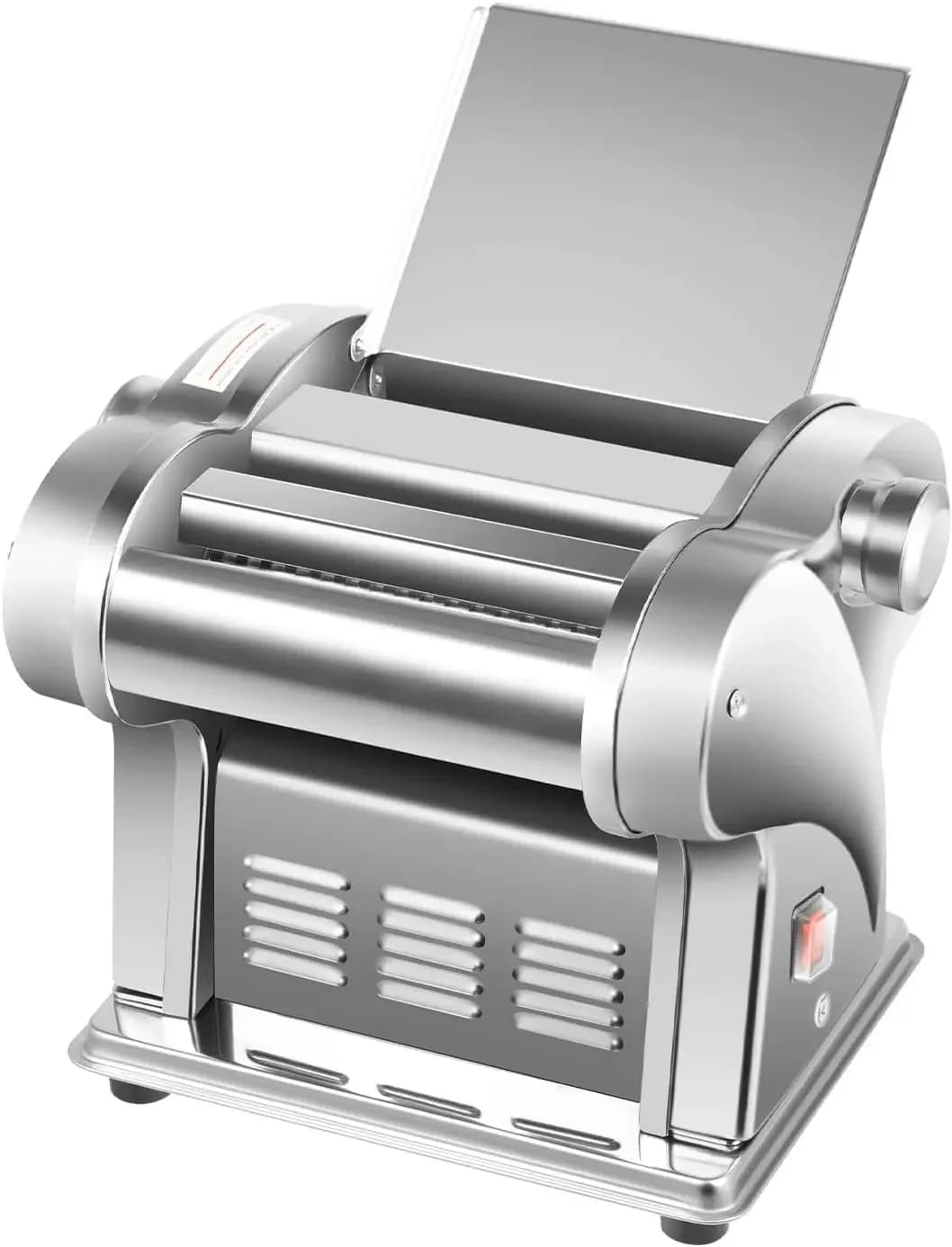 Electric Pasta Maker Machine, 6 Gears Stainless Steel Dough Cutter Noodle Pasta Press Maker 135W Includes Fettuccine& Spaghetti,