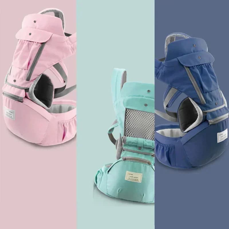 Marsupio per bambini Comodo marsupio multifunzionale per bambini Hipseat da viaggio imbracatura per neonati imbottitura frontale 0-3 anni