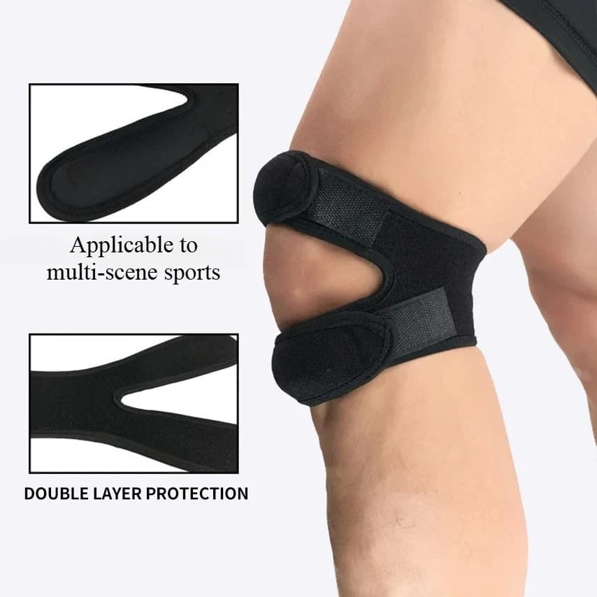 Manicotto di supporto per ginocchiera elastica con cuscinetto di pressione, foro per ginocchio traspirante per basket, tennis, ciclismo, ginocchiere 1 pezzo per lo sport