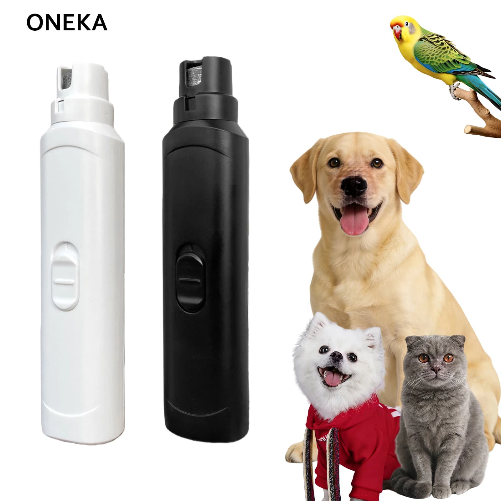 Smerigliatrice per unghie per animali domestici | Rifinitore per artigli silenzioso Whisper per cani, gatti e altri animali | Idea regalo per la cura delle unghie sicura e antistress