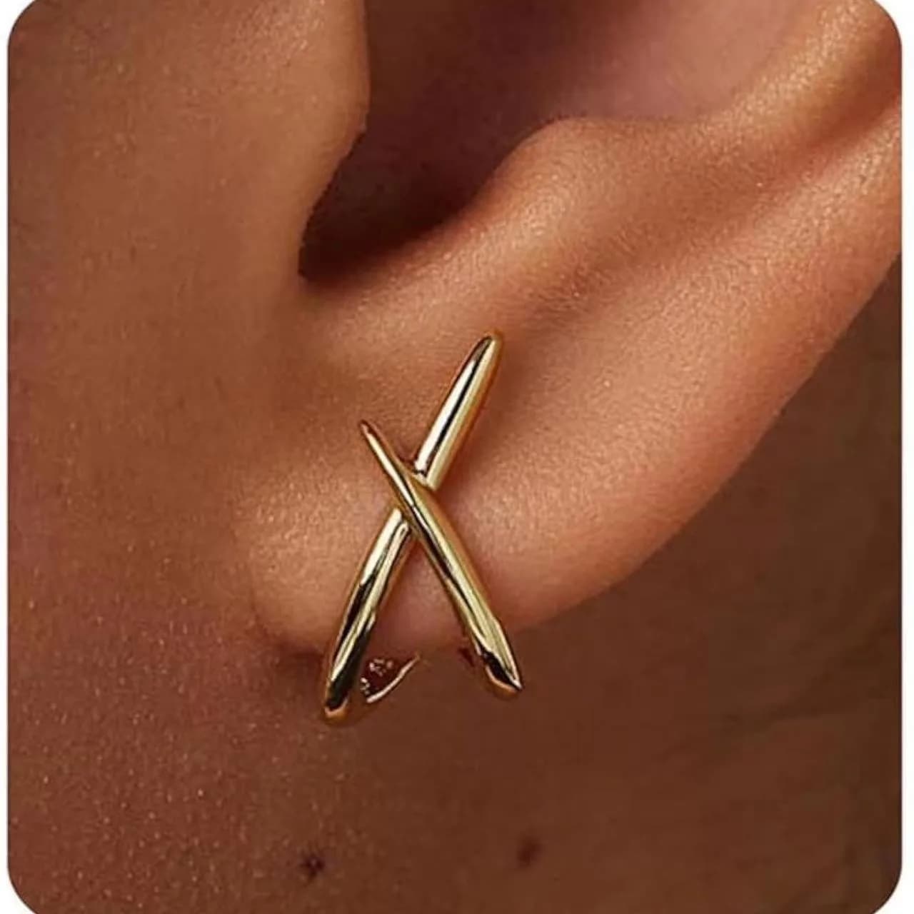Orecchini in oro da donna Orecchini a bottone in oro 14 carati alla moda Orecchini in oro semplici e minimalisti delicati Gioielli ipoallergenici per le donne