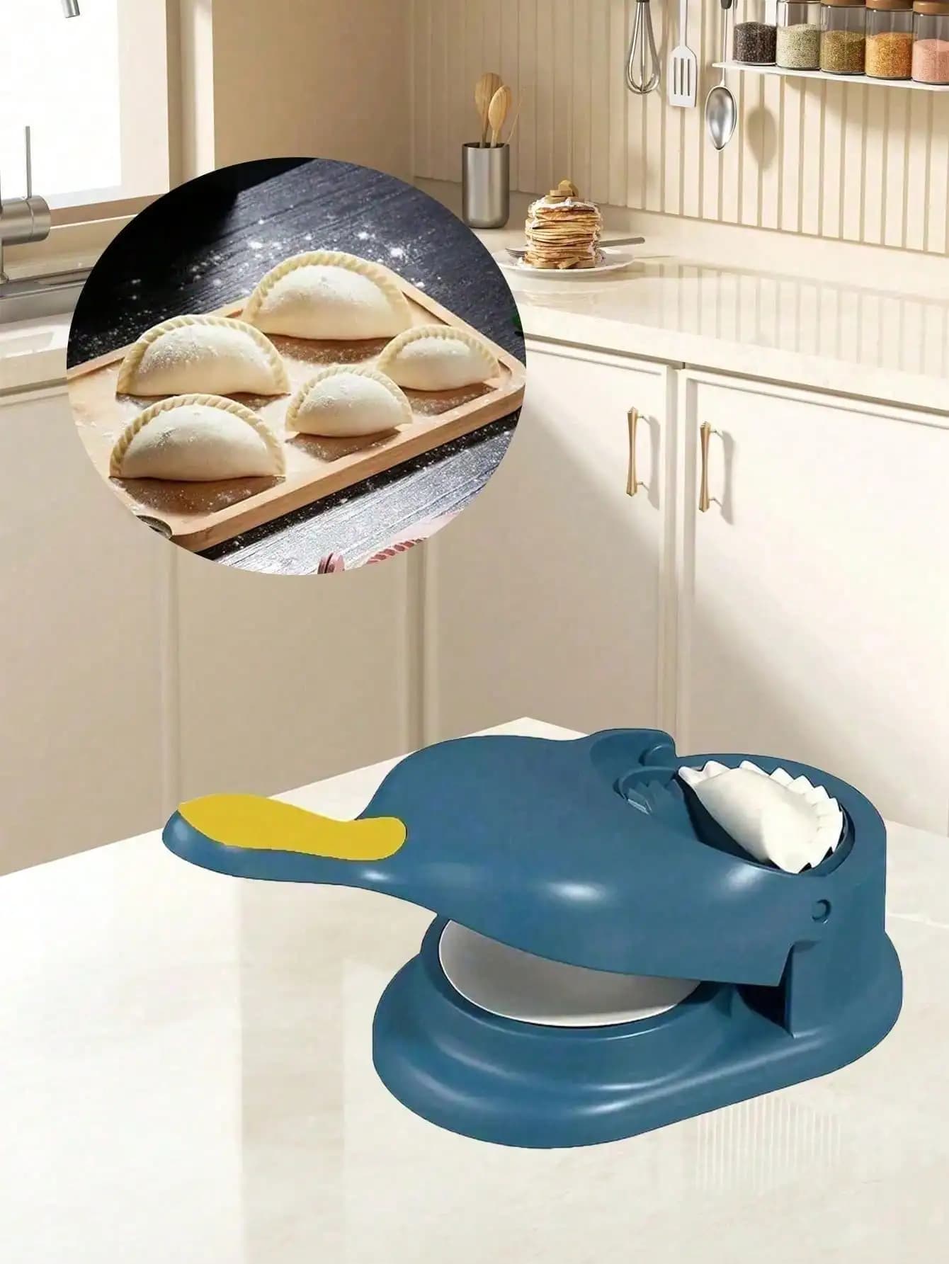 Macchina per Ravioli e Pressa per Impasto 2-in-1, Stampo Manuale per Ravioli, Gadget da Cucina Domestico per Fare Dumpling, Wonton, Empanadas, ecc.