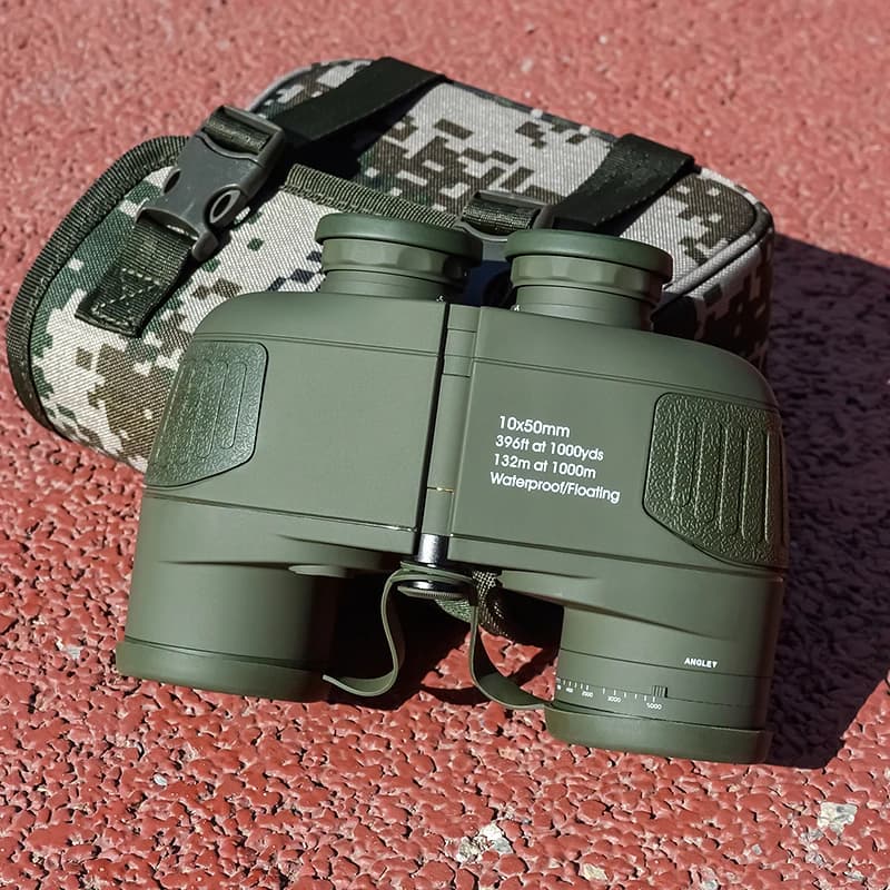 Binocolo 10x50 telescopio telemetro professionale impermeabile BAk4 prisma potente telescopio ad alta potenza canottaggio birdwatching