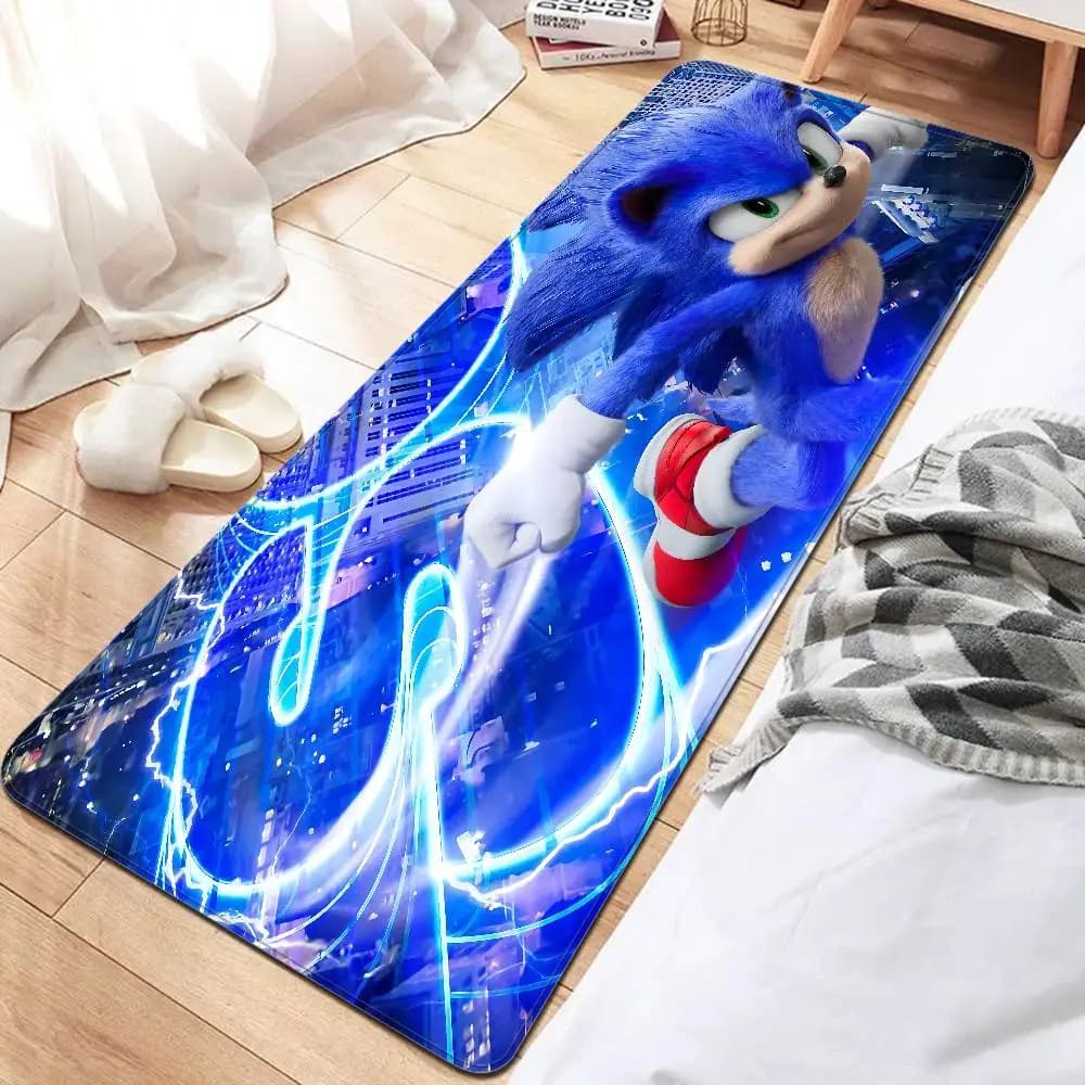 Game S-Sonic Movie Hallway Carpet Non-Slip Laundry Room Mat Laundry Decor Balcony Child Living Room Bedside Area Rugs