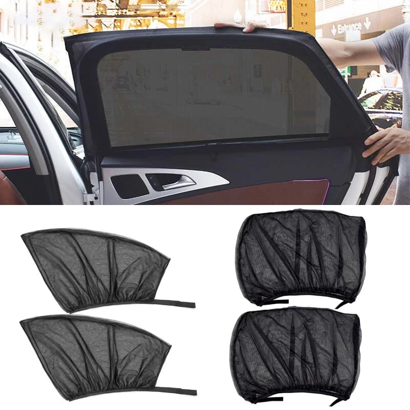 2 pezzi accessori per lo styling dell'auto parasole tenda protettiva UV automatica per visiera parasole per auto tenda parasole per parabrezza anteriore per auto