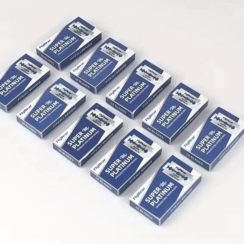 10/20/30/40/50/60pcs Double-board shaver blade men's shaving shaving shaver professional Barbiere shaver Trimmer Tool