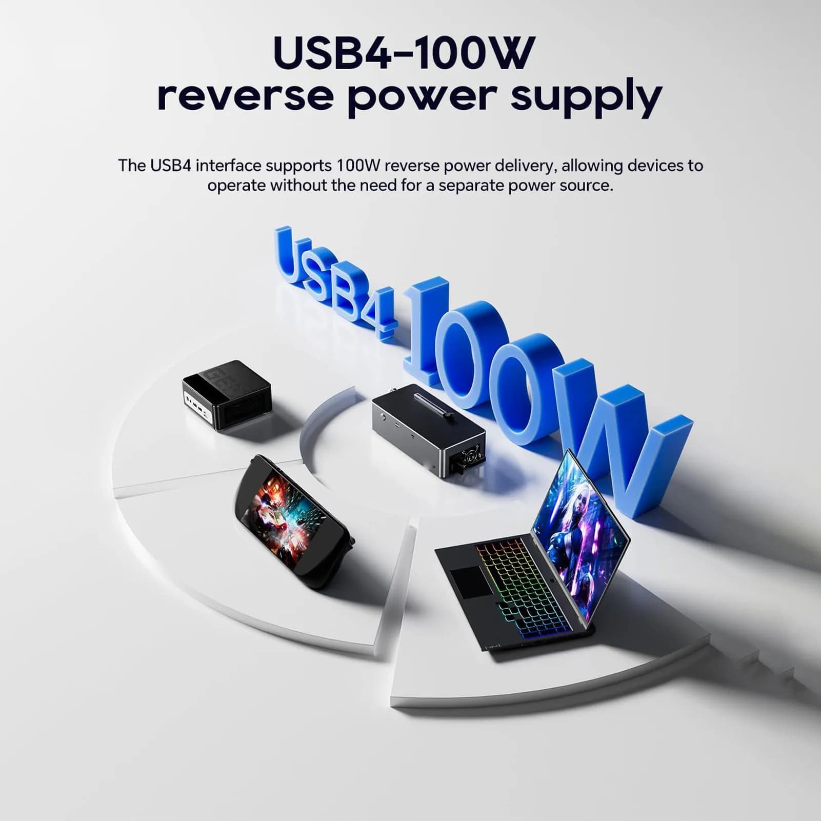 Docking Station EGPU con Alimentatore da 800W PCIe 4.0 X4 Dock GPU Esterno Supporto Massimo 600W Scheda Grafica Interfaccia OCuLink USB 4.0 TG