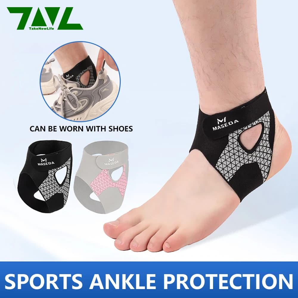 Supporto per caviglia professionale Protezioni per caviglia a compressione elastica traspirante per basket Corsa Pallavolo 1 pezzo