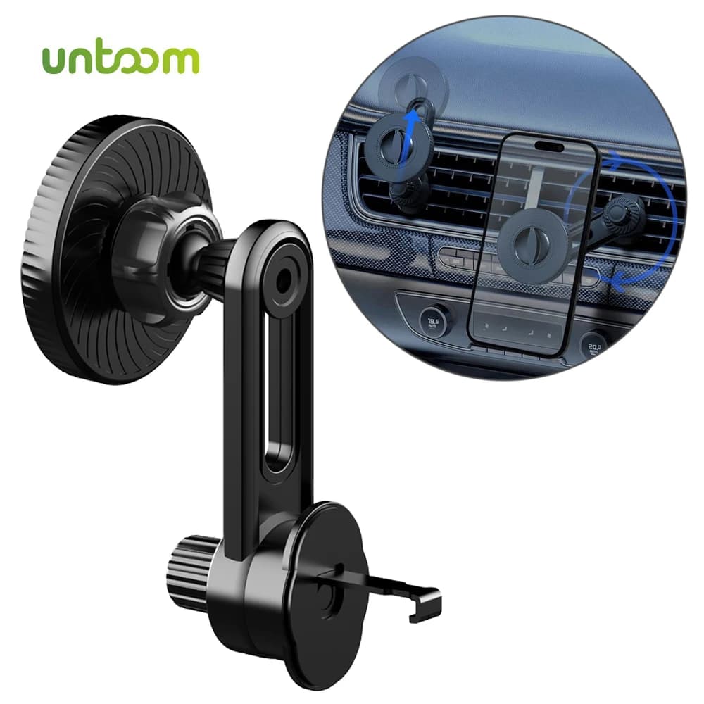Untoom supporto magnetico per telefono da auto compatibile per MagSafe supporto per telefono universale con presa d'aria per auto con magnete forte universale per iPhone Xiaomi