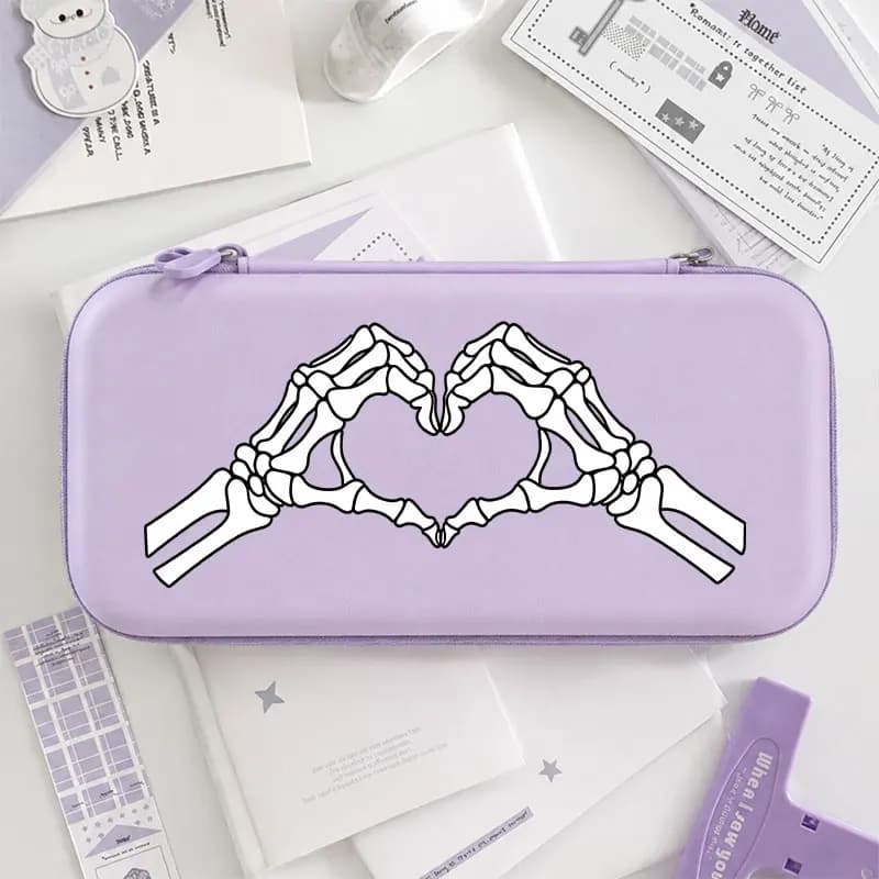 Portable Carrying Case With Mesh Pockets for Nintendo Switch Lite/OLED Portable Travel Gaming Accessories Storage Bag