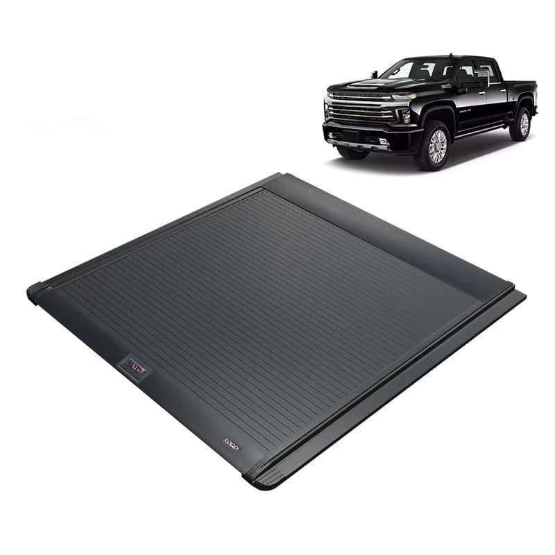 Truck Bed Cover Sierra Retractable Aluminum Tonneau Cover Manual Barrel Cover for Silverado Sierra 2500 6.5 Inch