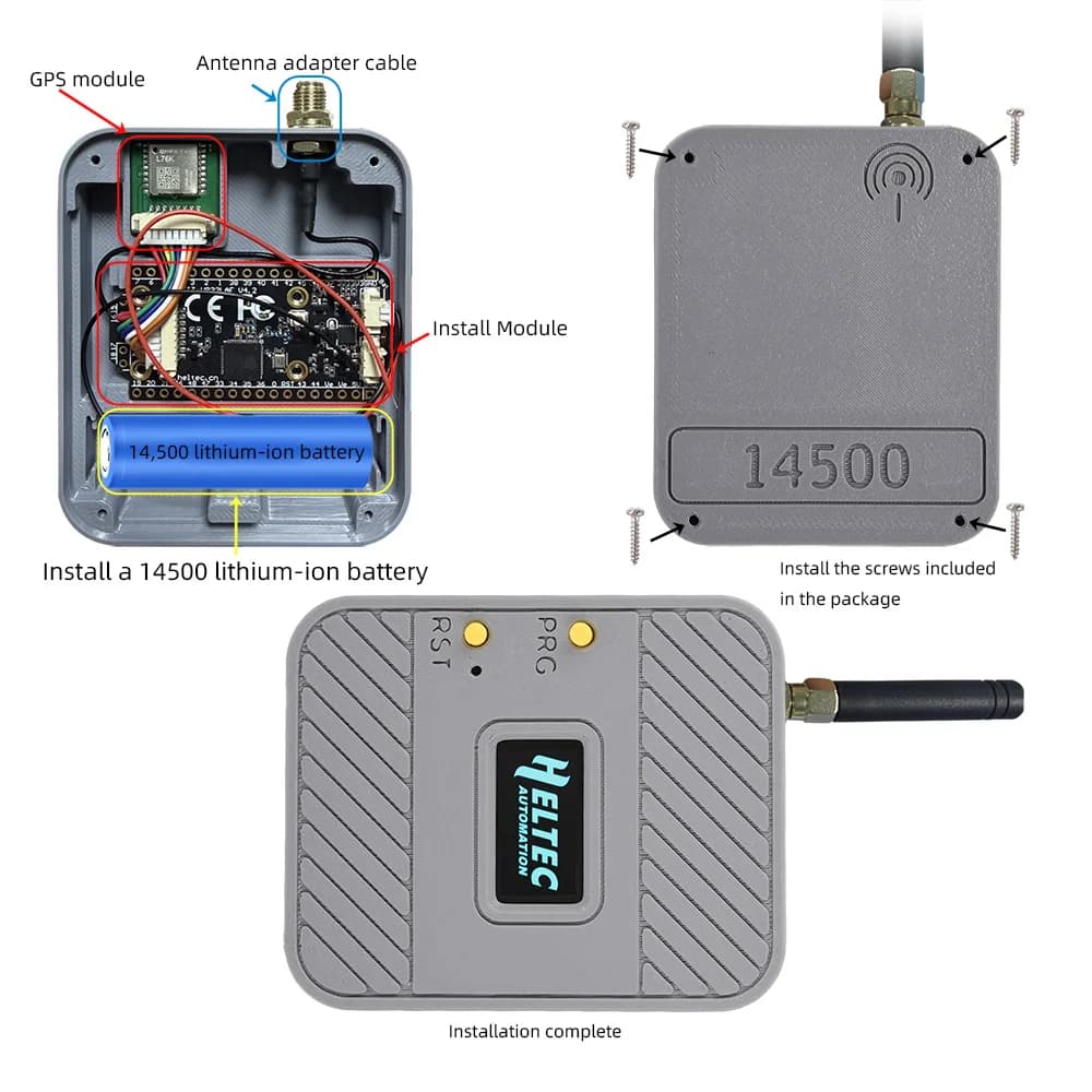 Scheda di Sviluppo ESP32 WIFI LoRa 32 V4 con Bluetooth e Guscio di Espansione per Arduino IoT LoRaWAN, Compatibile con Batteria al Litio da 14500 mAh