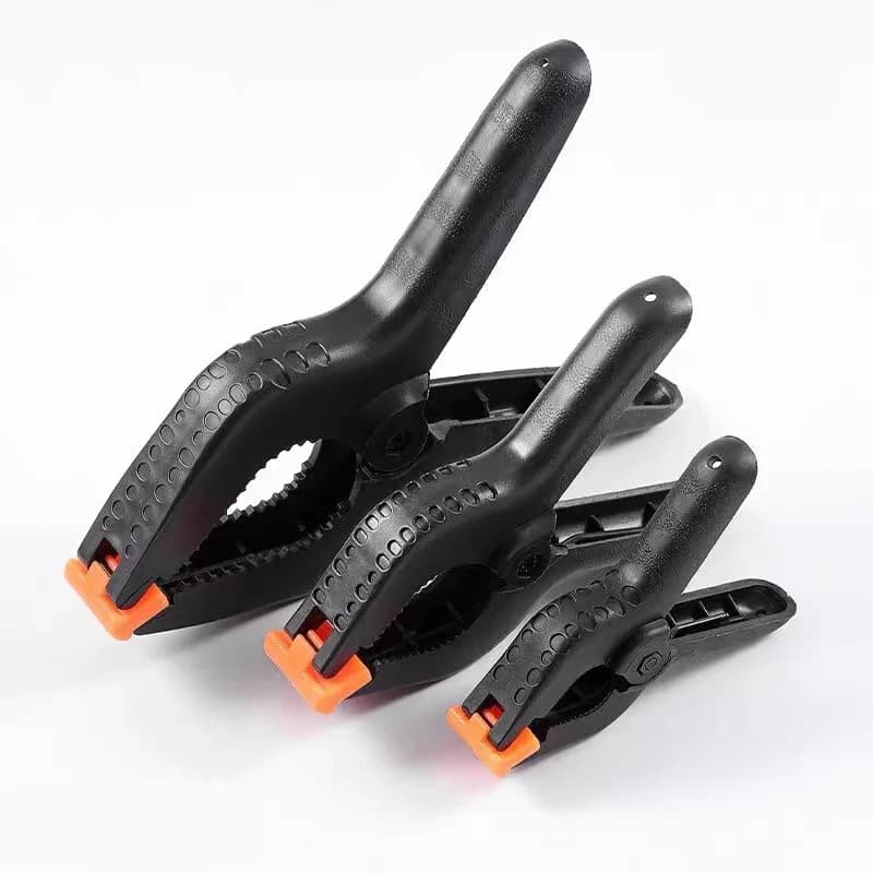 Set di 1-10 Morsetti a Molla per Falegnameria, Utensili Fai-da-Te, Clip in Nylon e Plastica Tipo A per Fissaggio Legno, 2/3/4/6/9 Pollici