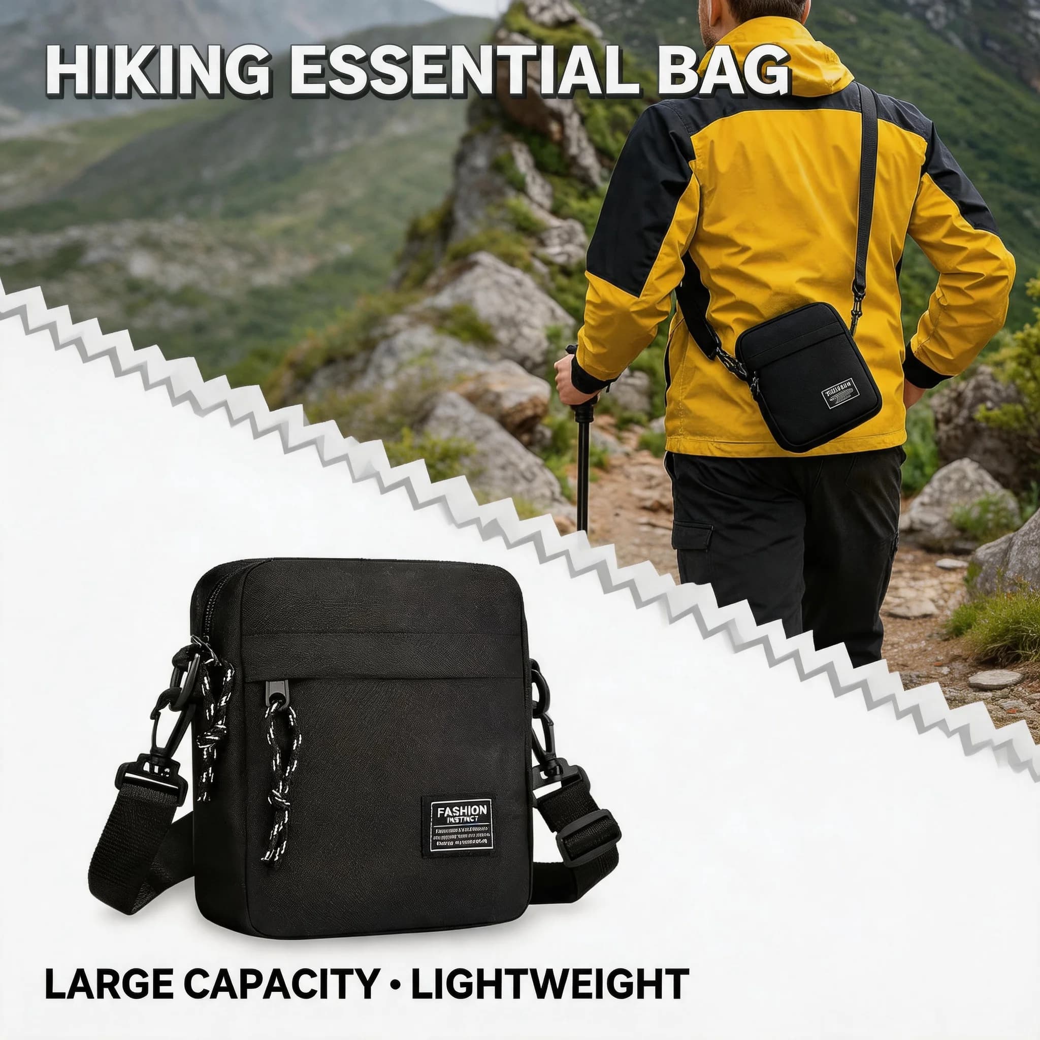 Waterproof Crossbody Bags for Men Women Travel Shoulder Bag Phone Wallet Purse Small Casual Messenger Handbag Hiking Travel