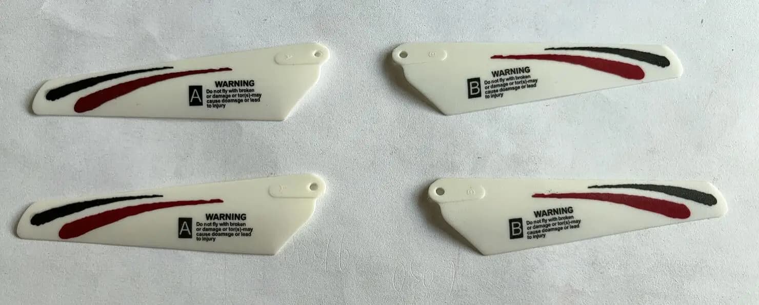 2 pezzi di elica della LAMA del rotore principale superiore inferiore A B puntelli 9CMX2.2CM 90mm/foro Dia 2mm per RC MINI LAMA elicottero giocattolo aereo