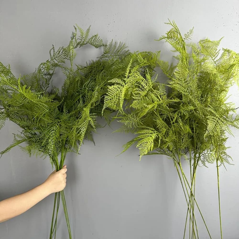 Large Artificial Fern Plant Branches Real Touch Realistic Boston Fern Leaves Elegant Handmade Artificial Asparagus Fern