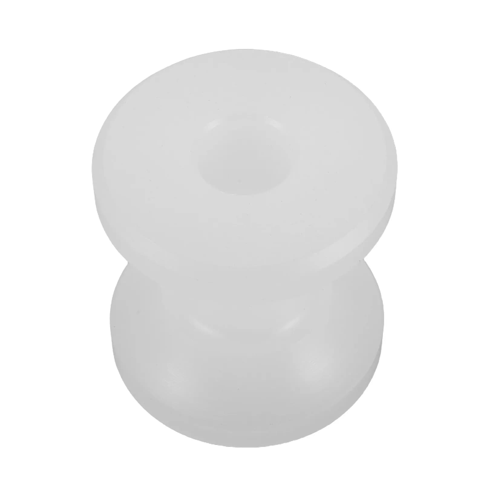 Rullo di ricambio per ancora di barca in nylon bianco resistente, ruota marina per prua, scorrevole e antiurto per yacht