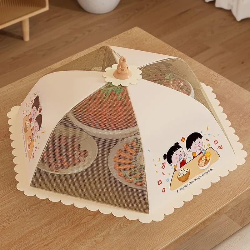 Cover for Dishes - New Model Home Leftover Rice Storage Container - Food Storage Cover - Dust-proof - Foldable